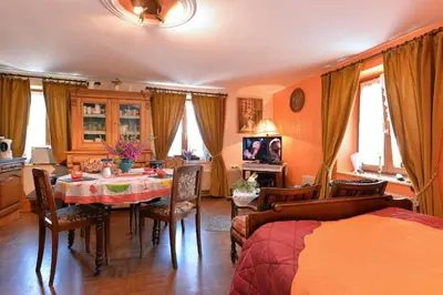 Coin salon dans l'établissement Gites ou Chambres d'hôtes à la ferme