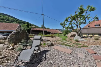 Vue générale sur la montagne ou vue sur la montagne depuis la maison de vacances