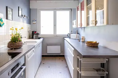 Cuisine ou kitchenette dans l'établissement LE GITE DE BRI