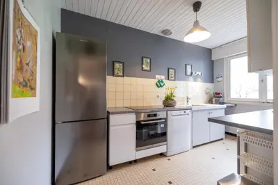 Cuisine ou kitchenette dans l'établissement LE GITE DE BRI