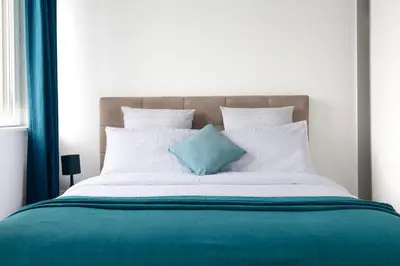 Un ou plusieurs lits dans un hébergement de l'établissement My Colmar Homes - Colmar Rempart