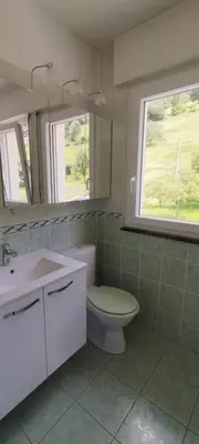 Salle de bains dans l'établissement La montagne