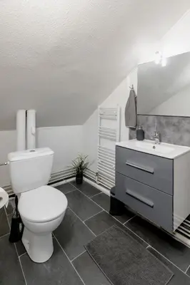 Salle de bains dans l'établissement MyHome Basel 3A44