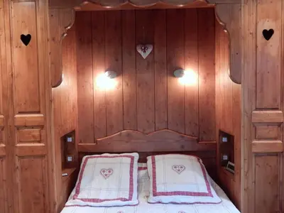 Un ou plusieurs lits dans un hébergement de l'établissement Chalet in Ventron near Ski Lift