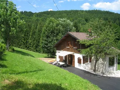 Paysage naturel près de le chalet