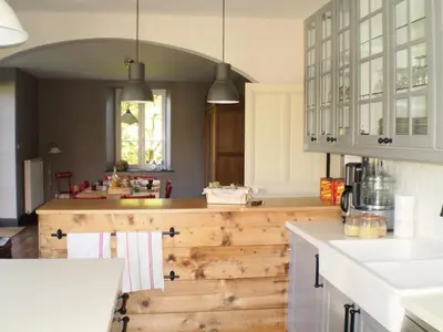 Cuisine ou kitchenette dans l'établissement Chambres d'Hôtes le Clos des Lesses