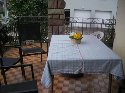 Balcon ou terrasse dans l'établissement Gîte du Frankenbourg