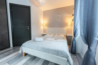 Un ou plusieurs lits dans un hébergement de l'établissement Gîte l'Améthyste 3 appartements