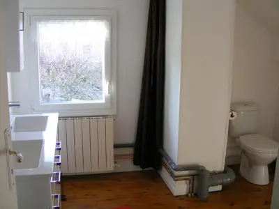 Salle de bains dans l'établissement au sapin des vosges