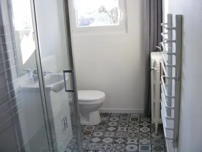 Salle de bains dans l'établissement au sapin des vosges