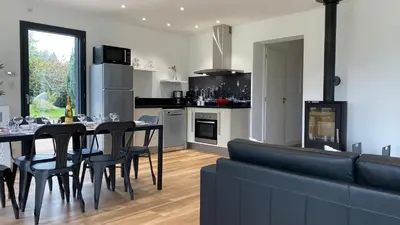 Cuisine ou kitchenette dans l'établissement Chalet Manhattan