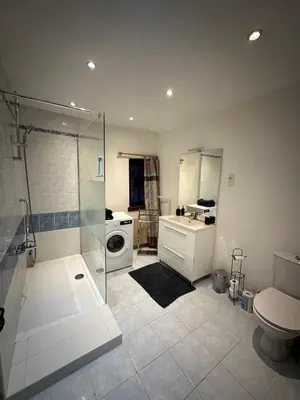 Salle de bains dans l'établissement La Grenouille