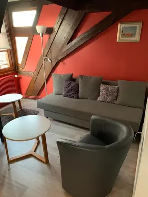 Coin salon dans l'établissement Appartement Duplex 2a Rue d'Alspach