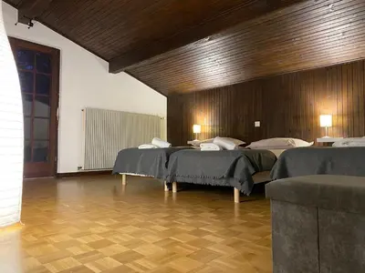 Un ou plusieurs lits dans un hébergement de l'établissement CHALET DE MANU