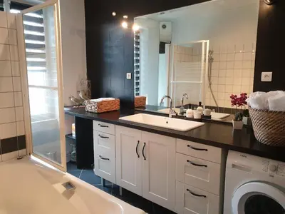 Salle de bains dans l'établissement Chez Thomas