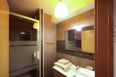 Salle de bains dans l'établissement Au buisson de roses