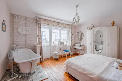 Salle de bains dans l'établissement Les Iris Chambres d’hôte
