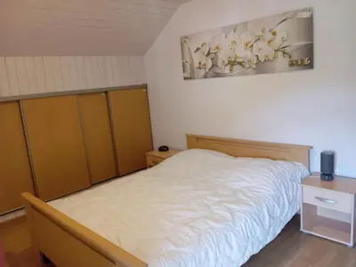 Un ou plusieurs lits dans un hébergement de l'établissement Les gîtes du chatelet