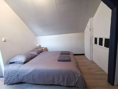 Un ou plusieurs lits dans un hébergement de l'établissement 6 personnes, neuf & cosy, centre - gare