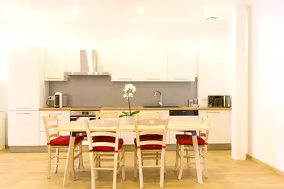 Cuisine ou kitchenette dans l'établissement Appartement grand standing VAUBAN 10 Personnes centre historique de Colmar
