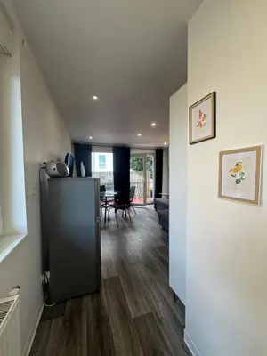Cuisine ou kitchenette dans l'établissement LA TERRASSE SELESTADIENNE