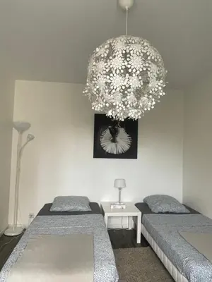 Un ou plusieurs lits dans un hébergement de l'établissement Studio 5 Near Basel Airport