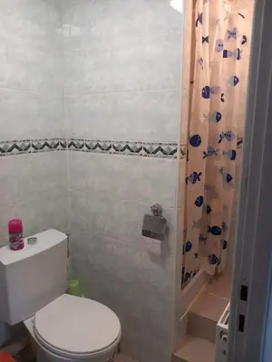 Salle de bains dans l'établissement Le Mélusine