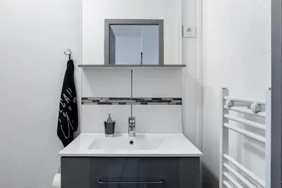 Salle de bains dans l'établissement MyHome Basel 1B44
