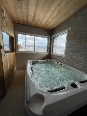 Plan de l'établissement le bleu du lac Sauna et Spa