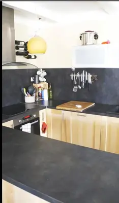 Cuisine ou kitchenette dans l'établissement gérardmer plein centre idéal famille