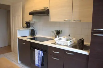 Cuisine ou kitchenette dans l'établissement Le MONTREAL F3 (2 chambres) Centre Ville/ GareTGV