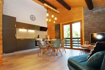 Cuisine ou kitchenette dans l'établissement COCOONING