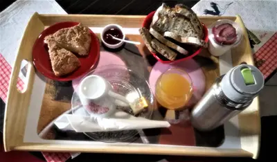 Nourriture dans la maison d'hôtes ou à proximité