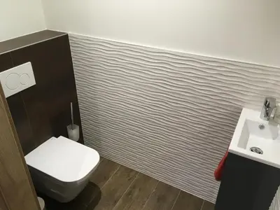 Salle de bains dans l'établissement Les 3 Alsaciennes