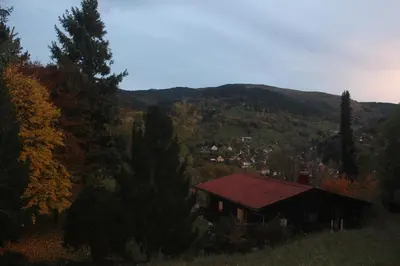 Paysage naturel près de le chalet