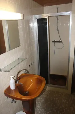 Salle de bains dans l'établissement Chalet superbement situé, Vallée de Munster