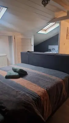 Un ou plusieurs lits dans un hébergement de l'établissement MAISON COSY 7 minutes des frontières