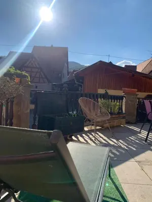 Vue générale sur la montagne ou vue sur la montagne depuis l'appartement