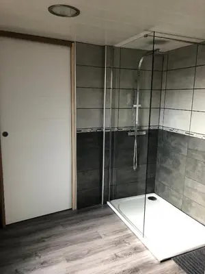 Salle de bains dans l'établissement Gîte de l'Est 1