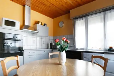 Cuisine ou kitchenette dans l'établissement Gîte d’Anna