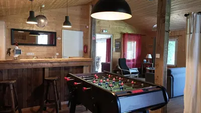 Cuisine ou kitchenette dans l'établissement GITE LES ECUREUILS