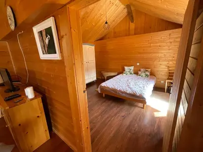 Un ou plusieurs lits dans un hébergement de l'établissement Annexe de ferme cosy à 15 min de Gérardmer,Ventron et La Bresse