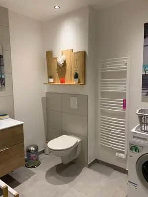 Salle de bains dans l'établissement Les balcons de la haie griselle