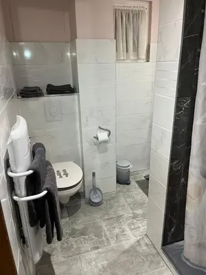 Salle de bains dans l'établissement Trois-Épis, vue magnifique