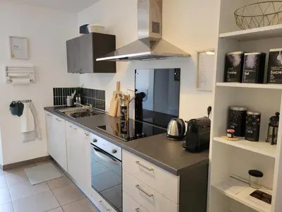Cuisine ou kitchenette dans l'établissement Le Terramon - Appartement 4 personnes