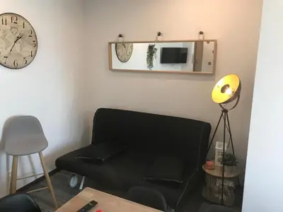 Coin salon dans l'établissement Auberge du Parc