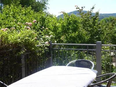 Vue générale sur la montagne ou vue sur la montagne depuis la maison d'hôtes