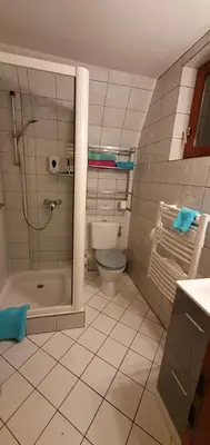 Salle de bains dans l'établissement Gaby et Georges