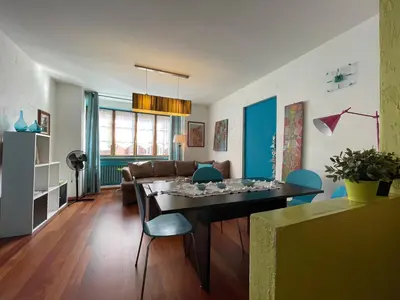 Cuisine ou kitchenette dans l'établissement Appartements & Chambres Les Loges du Capucin