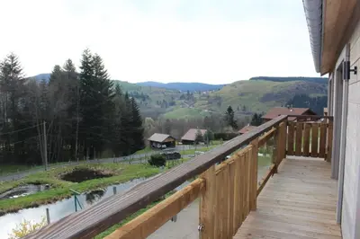 Paysage naturel près de le chalet